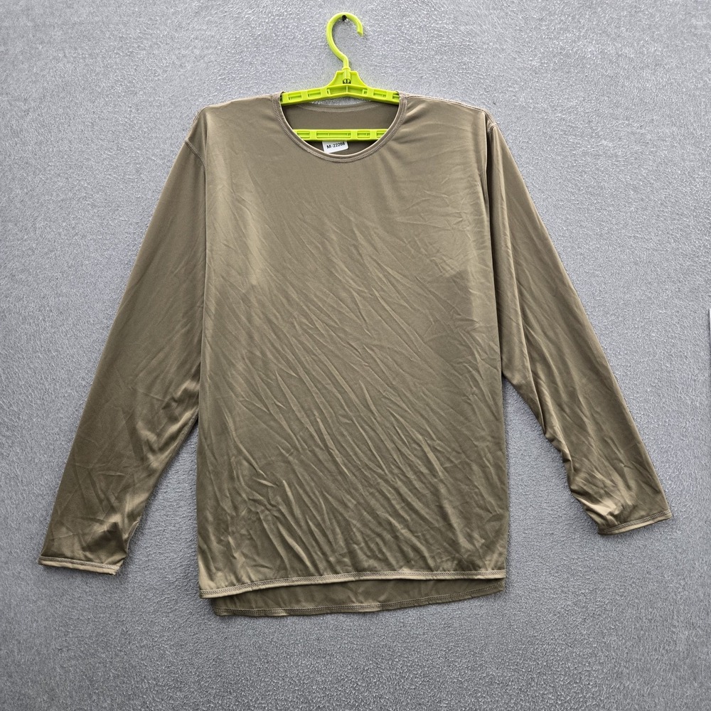 Milliken Men Shirt XL Tan Undershirt Cold Weather Gen III Thermal Long Sleeve